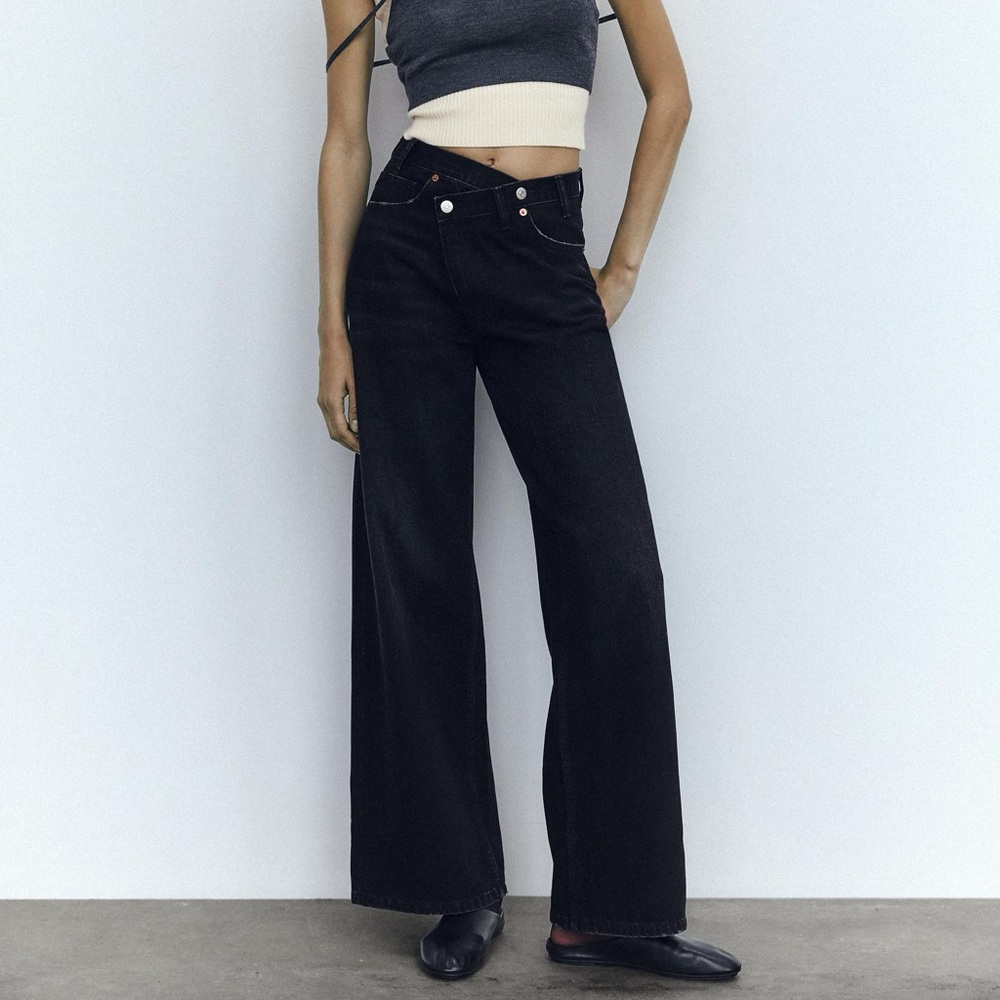 Zara Black Flare Jeans